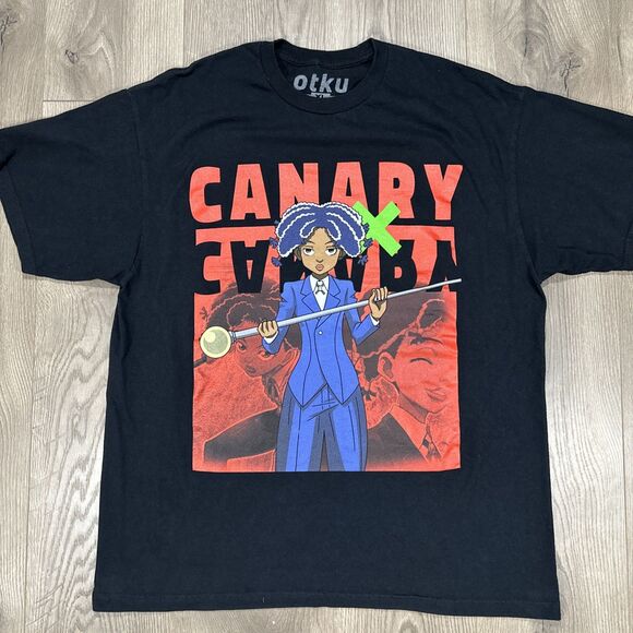 Otku Supply Hunter X Hunter Canary Big Graphic Print T Shirt Black Size XL - Picture 2 of 3